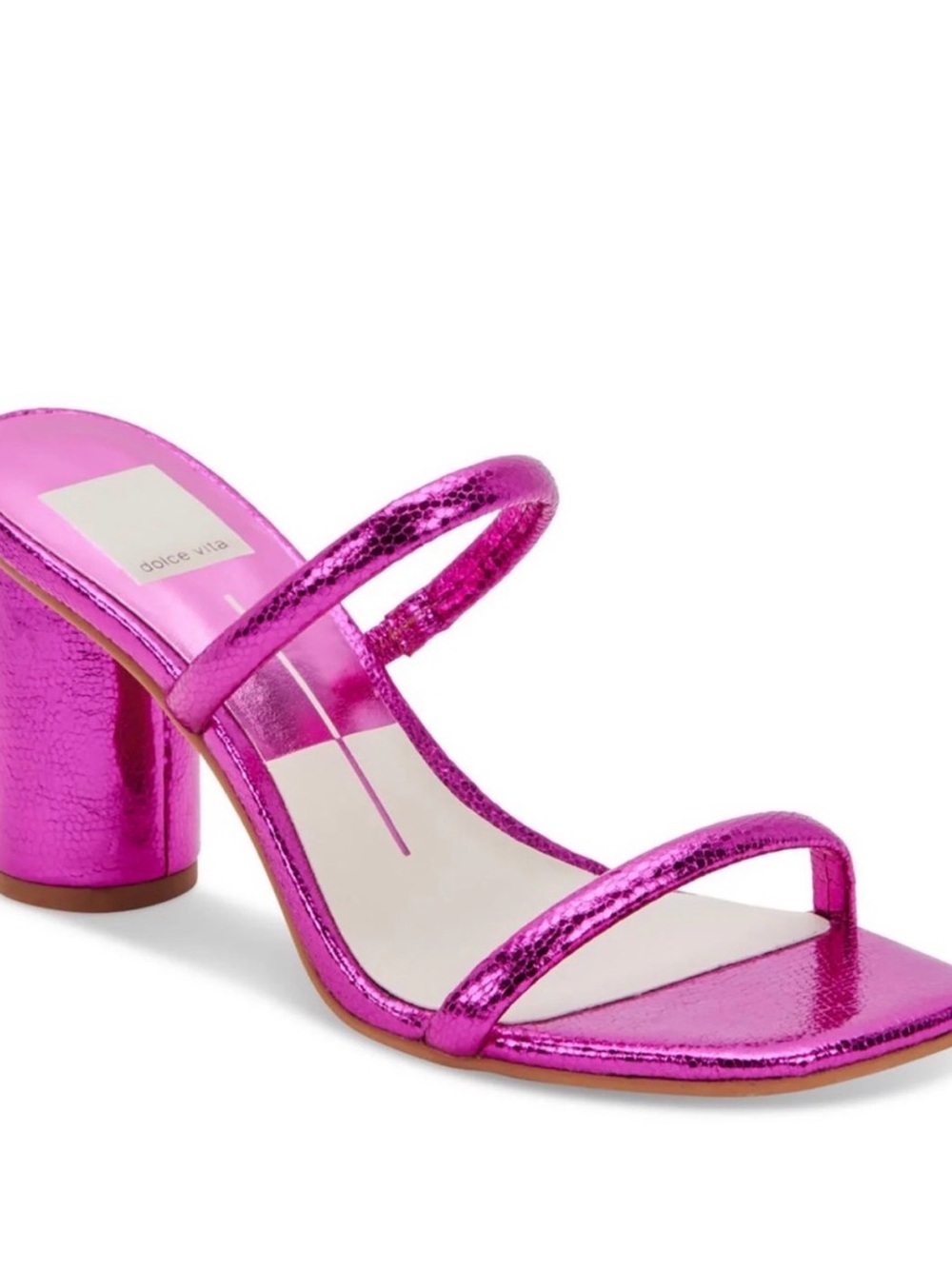 Dolce Vita Noles in Electric Pink Double-Strap Block Heel